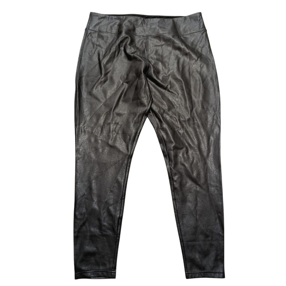 Nordstrom Womens XL Black Faux Leather‎ Leggings Skinny Pants Pleather